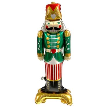 Ballon aluminium Casse-Noisette sur pieds 98x39 cm décoration de Noël | jourdefete.com
