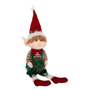 Lutin Farceur Filou Assis 68 cm – décoration de Noël en modèle aléatoire garçon | jourdefete.com