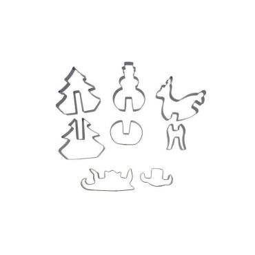 kit de 8 emporte-pièces pour biscuits de Noël 3D | jourdefete.com