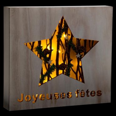 décoration lumineuse à poser de Noël de 29 cm | jourdefete.com