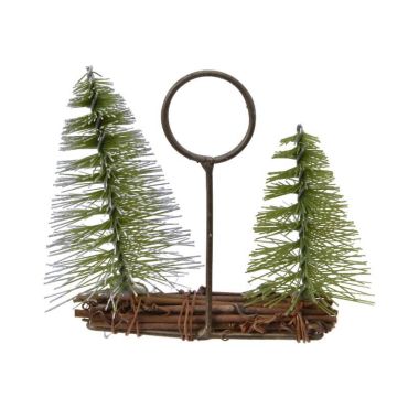 porte nom avec sapins noel | jourdefete.com