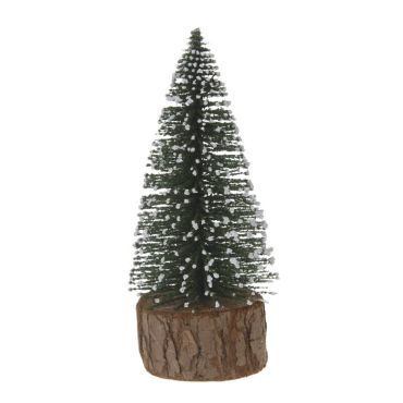 sapin de table couleur au choix sur tronc en bois | jourdefete.com