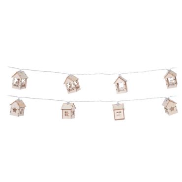 guirlande lumineuse maison en bois | jourdefete.com