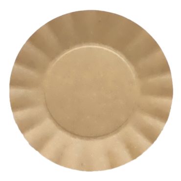 8 assiettes de Noël compostables kraft de 21 cm | jourdefete.com