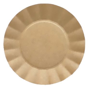 8 assiettes compostables kraft de 24,5 cm | jourdefete.com