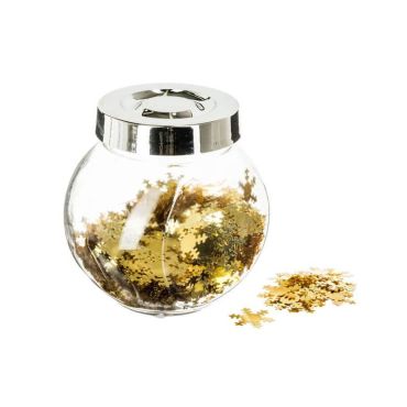 confettis de table de Noël dorés et brillants modèle aléatoire | jourdefete.com