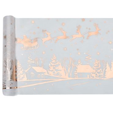 chemin de table cerf enchanté rose gold | jourdefete.com