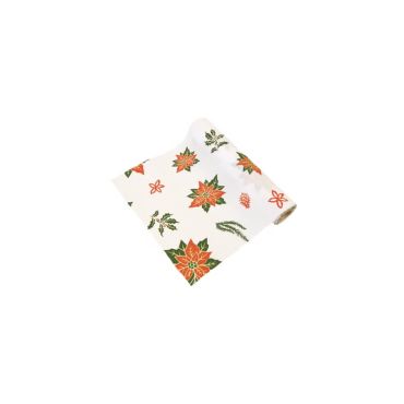chemin de table poinsettia de Noël de 3 m | jourdefete.com