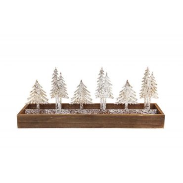 centre de table scène de la forêt en bois et métal | jourdefete.com centre de table scène de la forêt en bois et métal | jourdefete.com