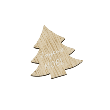 decoration de table de noel confettis sapin en bois | jourdefete.com