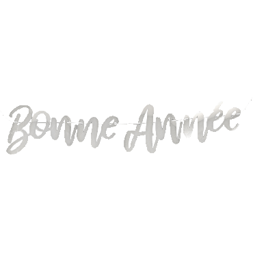 guirlande bonne annee metalisee argent | jourdefete.com