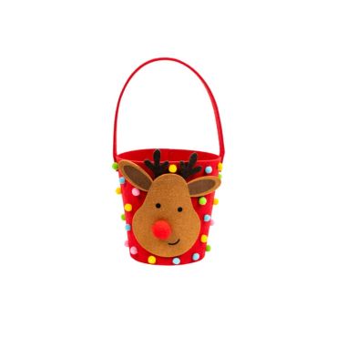 panier en feutrine renne noel | jourdefete.com