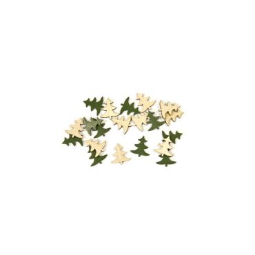 20 confettis de table en bois sapin | jourdefete.com