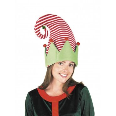 bonnet de lutin raye pour adulte et noel | jourdefete.com