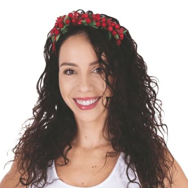 Un joli serre-tête rempli de baies rouges | jourdefete.com