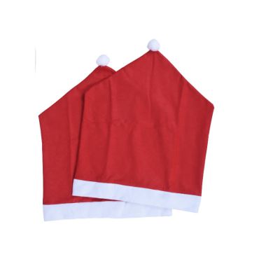 2 housses de chaises bonnet du pere noel | jourdefete.com