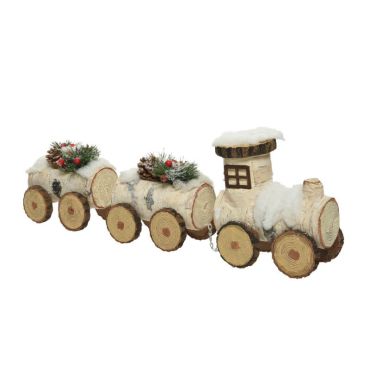 train en mousse avec 2 wagons | jourdefete.com