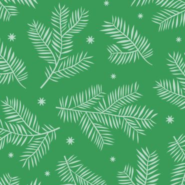 Serviettes de Noël cocktail 25x25cm motif branches de sapin Greenery | jourdefete.com