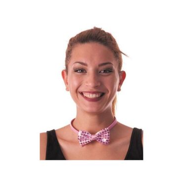 Nœud Papillon à Sequins - Rose Clair | jourdefete.com