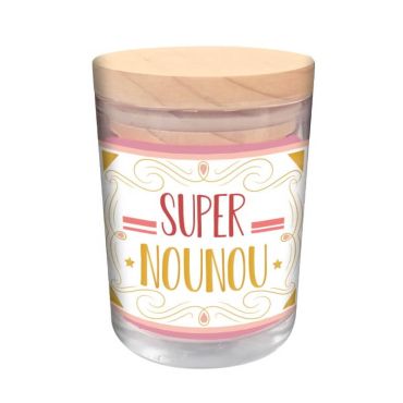 bougie verre super nounou senteur fleur oranger | jourdefete.com