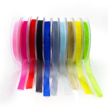 Ruban organdi 9mm - coloris au choix