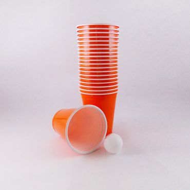 Gobelets "Beer Pong" x20 - Orange