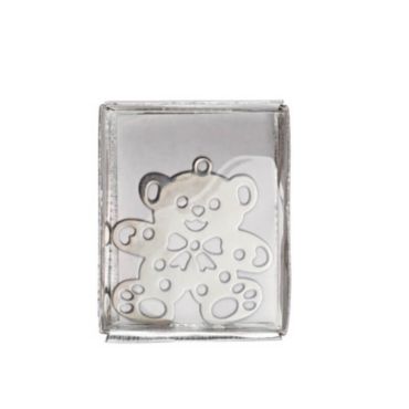 4 pieces metal Ourson Argent | jourdefete.com