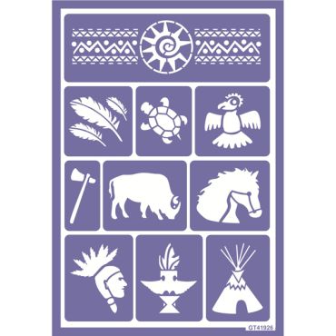 Pochoir Indien Grim'Tout