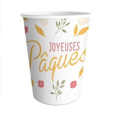 Pack de 6 gobelets - Joyeuses Pâques | jourdefete.com