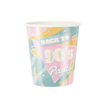 Revenez jusqu'en 1990 avec ce superbe lot de gobelets | jourdefete.com