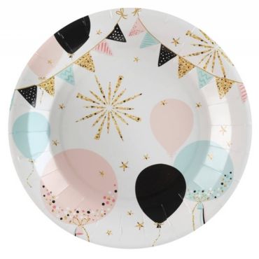 Lot de 10 Assiettes Paillettes | jourdefete.com