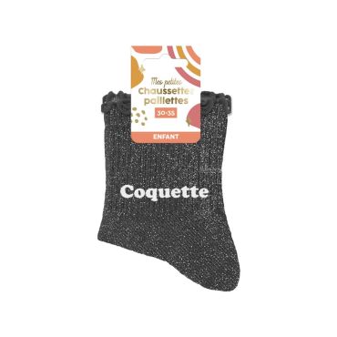 Chaussettes pailletées enfant avec citation, un cadeau pour une fille de 6-10 ans | jourdefete.com