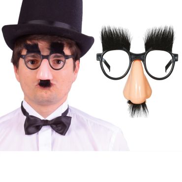 Lunettes nez moustache pour déguisement humoristique de Groucho | jourdefete.com