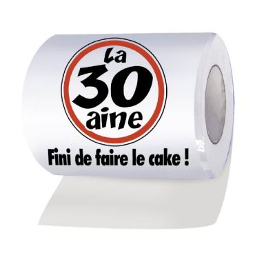 papier toilette humoristique 30 ans
