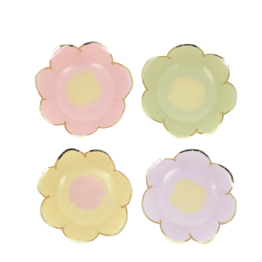 Bols en papier en forme de fleurs pour une table de Pâques raffinée | jourdefete.com