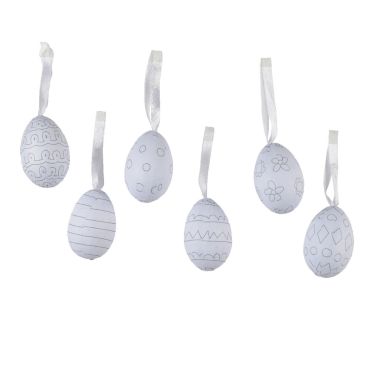 Œuf en mousse à décorer pour Pâques avec motifs à personnaliser | jourdefete.com