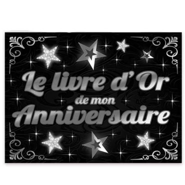 anniversaire-livre-d'or-argent-chic | jourdefete.com