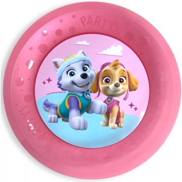 Assiette réutilisable Pat'Patrouille Girly avec Skye et Everest | jourdefete.com