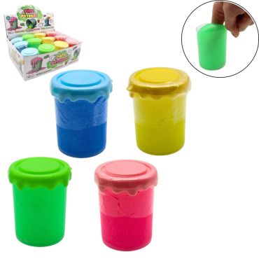 Pot de pâte péteuse gluante et pailletée colorée pour farces et attrapes enfant | jourdefete.com Pot de pâte péteuse gluante et pailletée colorée pour farces et attrapes enfant | jourdefete.com