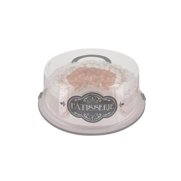 Boîte à gâteaux de transport en plastique gris