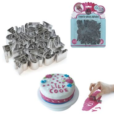 26 emporte-pièces alphabet en inox