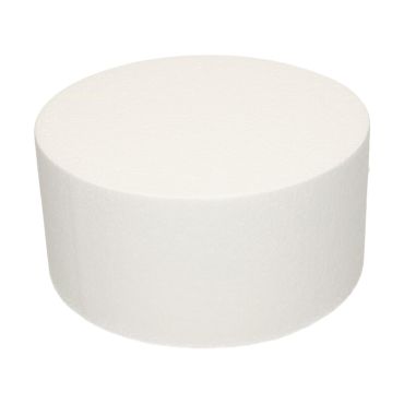 Cake Dummy rond en polystyrène 20 x 10 cm pour décorations festives | jourdefete.com