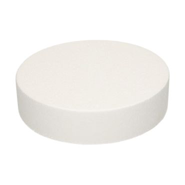 Cake Dummy rond en polystyrène 20 x 5 cm, parfait pour décoration et pâtisserie | jourdefete.com