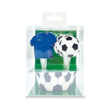 Kit football pour cupcakes : caissettes et toppers | jourdefete.com