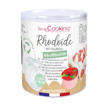 Ruban de rhodoïde pour entremets 3m x 8cm | jourdefete.com