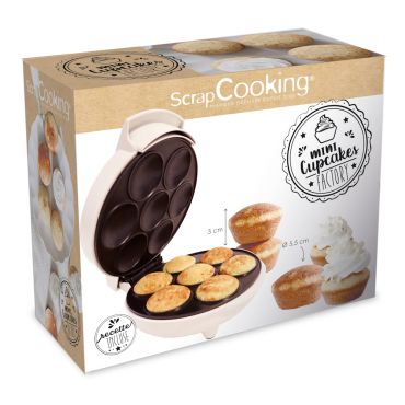 Machine à mini cupcakes ScrapCooking, appareil de cuisson pour gâteaux individuels | jourdefete.com