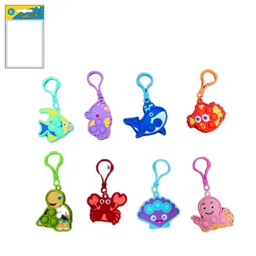 Jeu Pop It animal marin 6 cm avec mousqueton | jourdefete.com