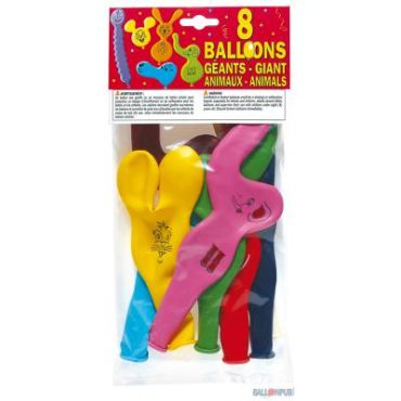 8 Ballons Géants Animaux