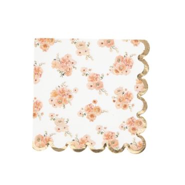 Utilisez ces jolis serviettes de la collection Peachy pour la table de votre événement | jourdefete.com