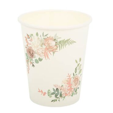 8 gobelets de 255 ml collection peony | jourdefete.com